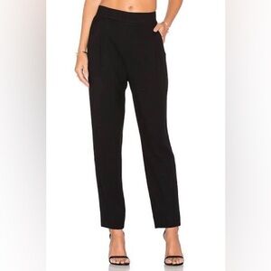 Vince Black Waffle Knit Pleat Trousers XS